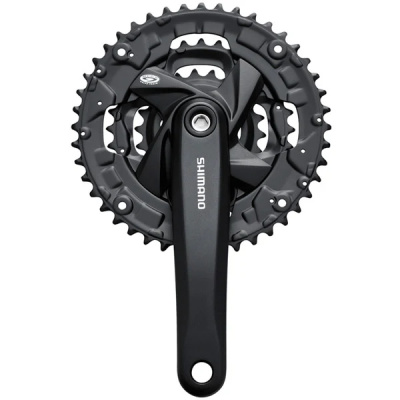 Shimano FC-M371 chainset, square taper - 44 / 32 / 22T - 170 mm black