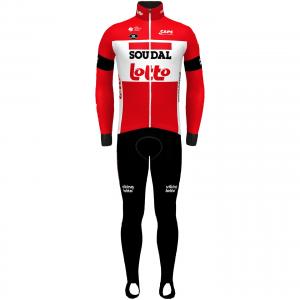 LOTTO SOUDAL 2022 Set (winter jacket + cycling tights) Set (2 pieces) for men