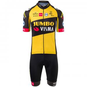 TEAM JUMBO-VISMA 2021 Set (cycling jersey + cycling shorts) for men