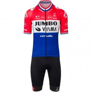 TEAM JUMBO-VISMA Dutch Champion 2022 Set (cycling jersey + cycling shorts) Set (