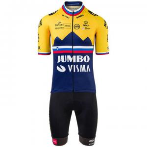 TEAM JUMBO-VISMA Slovenian Time Trial Champion Set (cycling jersey + cycling sho