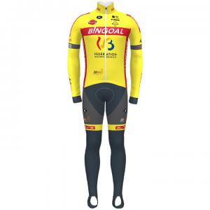 WALLONIE BRUXELLES 2021 Set (winter jacket + cycling tights) for men