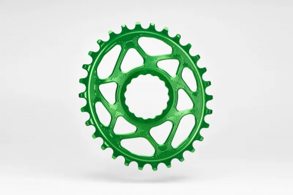 Absolute Black MTB Oval Chainring RaceFace Cinch DM 6mm Offset
