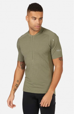 Rab Cindercrino Mens Zip T-Shirt