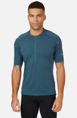 Rab Cindercrino Mens Zip T-Shirt