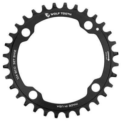 Wolf Tooth 104 BCD Chainring for Shimano 12-Speed Hyperglide 36T