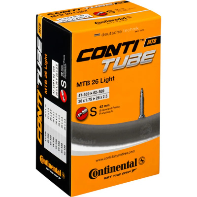 Continental MTB Inner Tube Supersonic Presta 42mm Valve 26x1.75-2.2