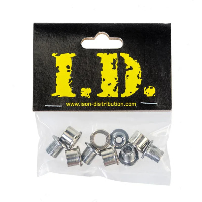 ID Cr-Mo Chainring Bolts Double M8 0.75 Steel Hex Fitting