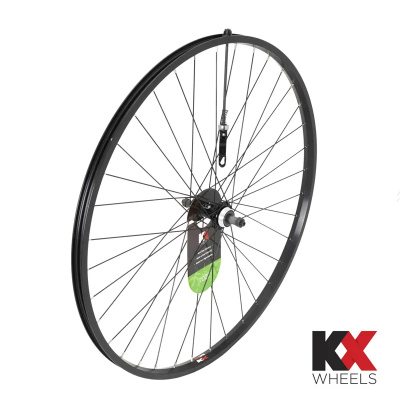 KX Hybrid 700c Singlewall QR Screw On Rim Brake Rear Wheel