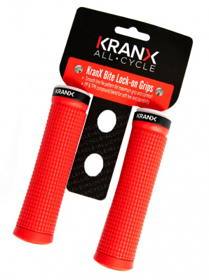KranX Bite Lock-On Bike Handlebar Grips