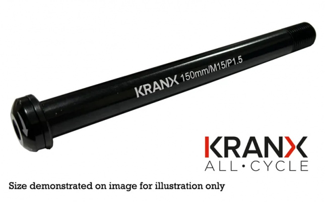 KranX Front Thru-Axles MTB 15 x 110mm 158mm Length Boost