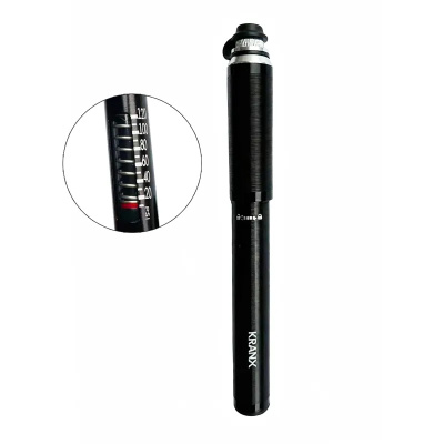 KranX Strato-Plus Road Alloy Mini Bike Pump with Gauge