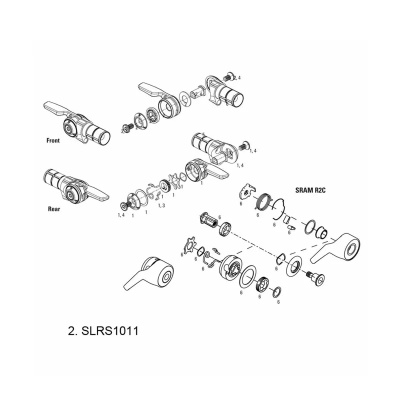 SRAM Shifter Spring Kit TT900 TT500 Rear