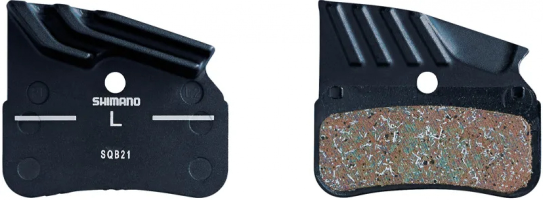 Shimano N04C Disc Pads and Spring, Alloy Backed with Cooling Fins