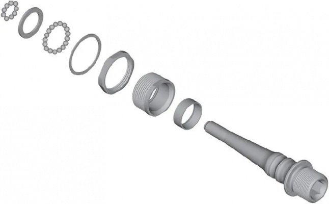 Shimano PD-R9100 Pedal Axle Assembly Left Hand 4mm Longer Type