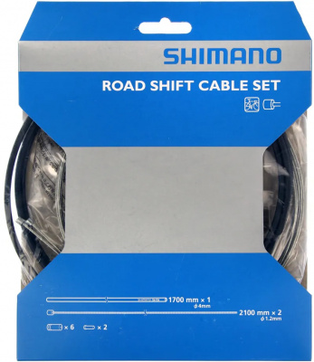 Shimano Road Gear Cable Set Steel Inner Wire