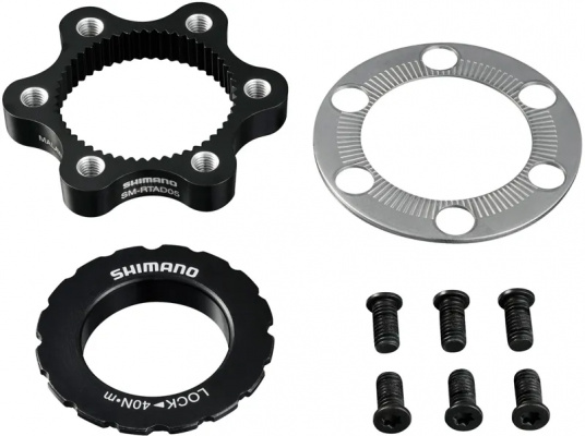 Shimano SM-RTAD05 6-Bolt Rotor to Centre-Lock Hub Disc Adapter