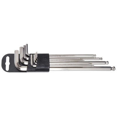 Unior Set of Ball End Hexagon Wrenches Long Type on Plastic Clip