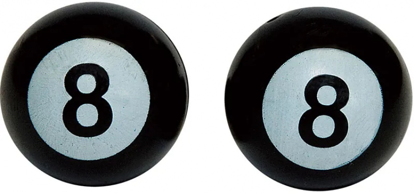 Weldtite 8-Ball Tyre Valve Caps