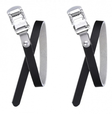 Wellgo W-5 Leather Toe Clip Straps Pair
