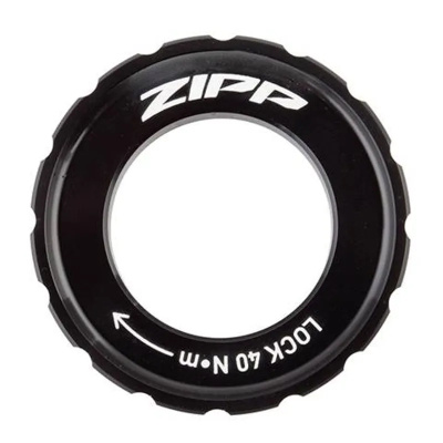 Zipp Spare Hub Centerlock Rotor Disc Lockring Black Zipp Logo