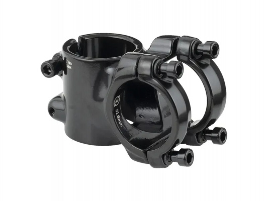 Bontrager Stem Comp 31.8mm Clamp 35mm 7 Degree Ris BLACK 7 deg. x 35mm