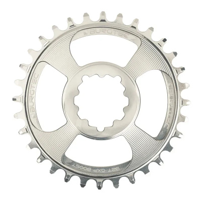 Burgtec Sram Boost 3mm Offset Thick Thin Chainring in Rhodium Silver