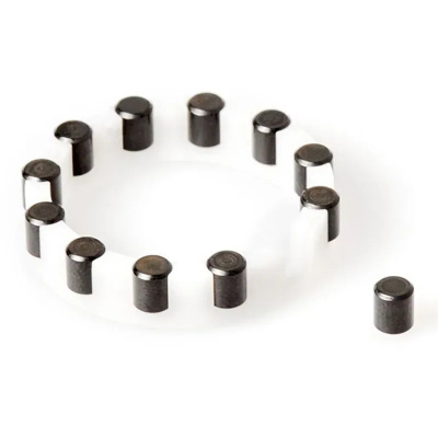 DT Swiss Rear Onyx Hub Needle Cage in Black/White