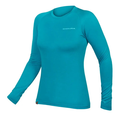 Endura BaaBaa Blend Long Sleeve Womens Baselayer in Blue