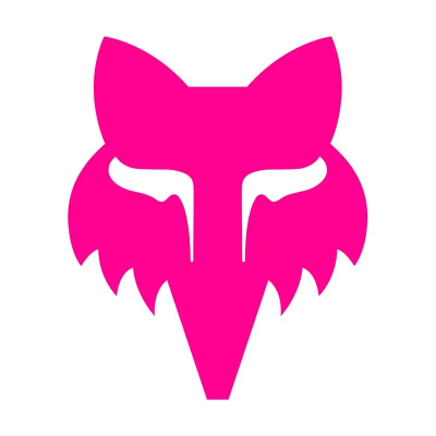 Fox Head 1.5in Sticker in Pink