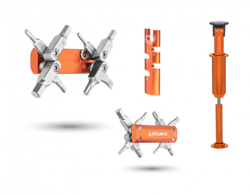 Granite Stash Steerer Tube Multi-Tool In Orange