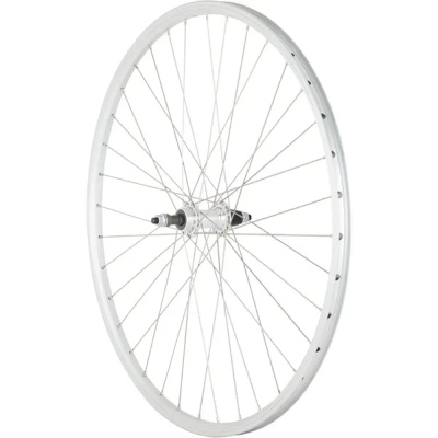 M Part Wheels Hybrid Solid Axle Screw-On 700c Rear Wheel in Silver