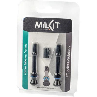MILKIT 45mm Tubeless Valves Black