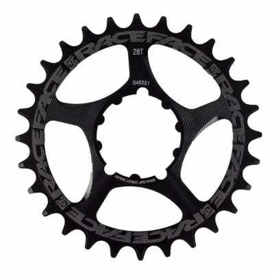 Race Face 3 Bolt Compatible Direct Mount Chainring in Black