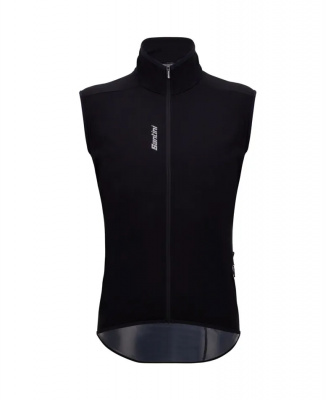 Santini MAGIC - PACKABLE WATERPROOF VEST UNISEX NERO