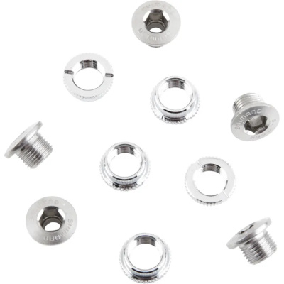 Shimano FC7710 C/Ring Bolts 5pcs Silver