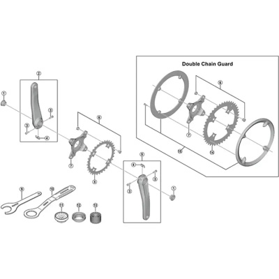Shimano FCM580 Security Plate