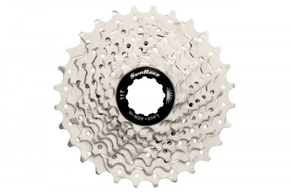 SunRace CSRS1 10-speed 11-28-tooth Cassette in Silver