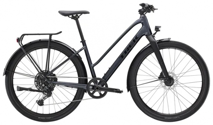 Trek Dual Sport 3 Stagger Hybrid Bike In Galactic Grey