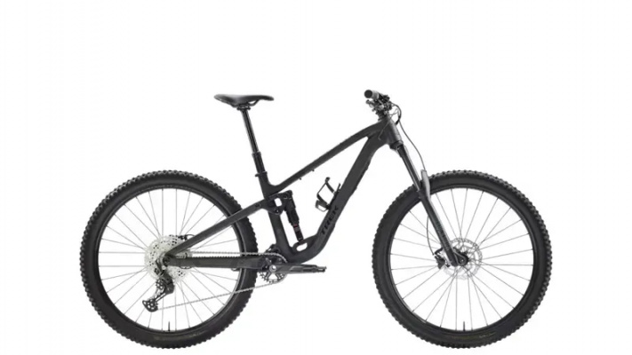 Trek Fuel EX 5 Mountain Bike in Lithium Grey/Trek Black Splatter