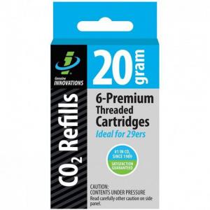 Genuine Innovations 20G Threaded CO2 Cartridges 6 Pack