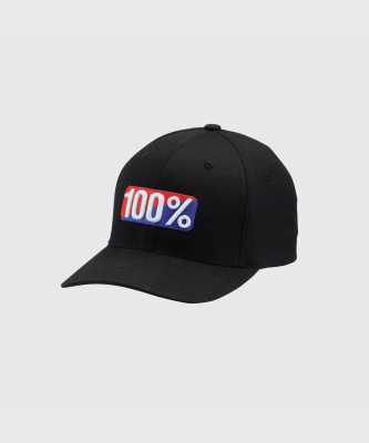 100% Classic Flexfit Hat Black L / XL L/XL / Black