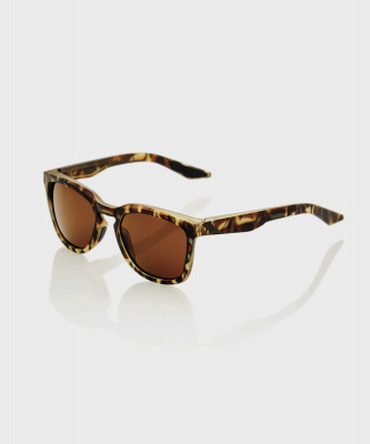 100% Hudson Glasses - Soft Tact Havana / Bronze Lens