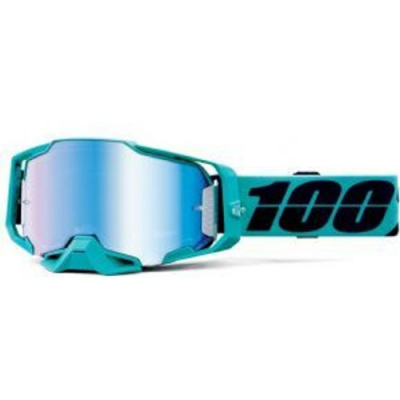 100% Armega Goggles Esterel/Mirror Blue Lens