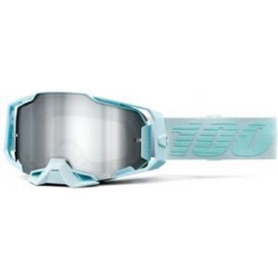 100% Armega Goggles Fargo/Mirror Silver Flash Lens