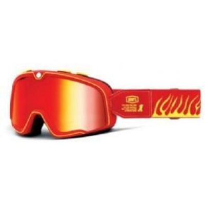 100% Barstow Goggles Death Spray/Mirror Red Lens