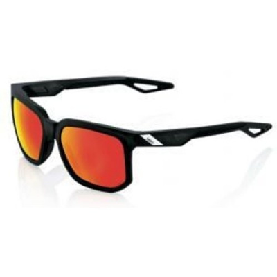 100% Centric Sunglasses Soft Tact Crystal Black/HiPER Red Multilayer Mirror Lens Soft Tact Crystal Black/HiPER Red Multilayer Mirror