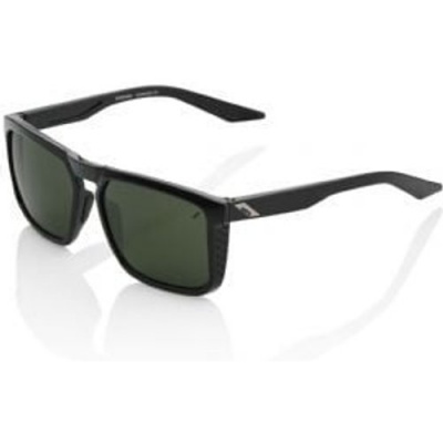 100% Renshaw Sunglasses Gloss Black/Grey Green Lens Gloss Black/grey Green Lens