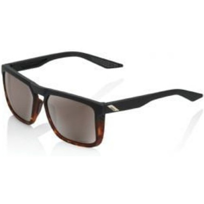 100% Renshaw Sunglasses Soft Tact Black/Havana Fade/HiPER Silver Mirror Lens Soft Tact Black/havana Fade/hiper Silver Mirror Lens