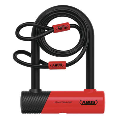 ABUS - D-Lock - 420K/150HB140 USH + Cobra 10/120 Red